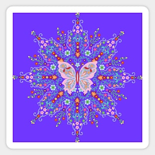 butterfly mandala Magnet